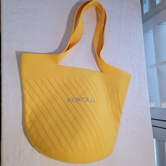 Kokolu Daily Eight Tote Bag (Yellow) - You'll love this tote - Picture 3 of 11